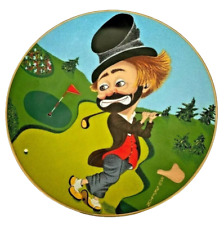 Vintage Porcelain Clown Plate Freddie on the green Red Skelton #3,392/10,000 picture