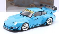 Solid 1/18 Porsche 993 Rwb Rauh-Welt Body-Kit Shingen Miamiblue 2018 picture