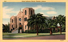 Grace Lutheran Church, Phoenix, Arizona, Mesa, 1956, Arizona, winter, Postcard picture
