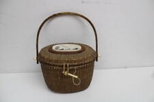 Farnum Authentic Reproduction Nantucket Ships People Basket Purse picture