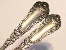 ANTIQUE WILLIAM ROGERS & CO SPOON PAIR EAGLE MARK WM STAR 2 OLD 1800's SPOONS picture