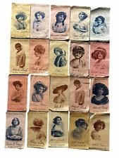 Lot of 20 Antique  Old Mill Actress Tobacco Silks picture