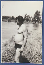 Handsome Guy shirtless, naked torso, bulge, tender, Soviet Vintage Photo USSR picture