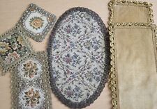 VTG Estate Jacquard Table Linens Old Italy Brocade Embroidered Various Sizes picture