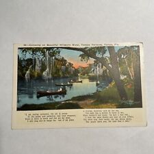 Postcard FL Tampa Florida Canoeing On Beautiful Hillsboro River Temple Terra picture