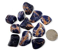Sunset Sodalite Crystal Poed Stones Brazil 35.9 grams picture