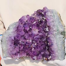 11.15lb Natural Amethyst Geode Quartz Crystal Cluster Rutilated Mineral Specimen picture