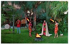 Vintage Postcard 1973 Indian Rocks Beach FL Tiki Gardens Torch People-B2108 picture