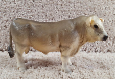 2001 Schleich Retired Light Brown Jersey Swiss Bull Steer Cow Farm Figure picture