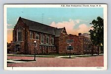 Fargo ND-North Dakota, First Presbyterian Church, Antique Vintage Postcard picture