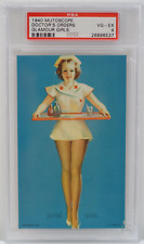 Vintage 1940's Mutoscope, Pin-Up Glamour Girls, Doctor's Orders, Card PSA 4 picture