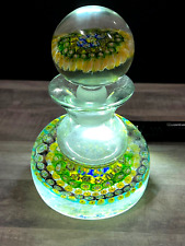 Vintage Murano Large paperweight w/removable top  Made in Italy  picture