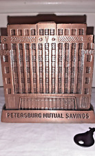Petersburg Mutual Savings Bank Virginia Banthrico Souvenir Building WITH KEY picture