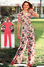 vintage 1975 Simplicity Sewing Pattern Wrap Top and Pants Size 12 Uncut Jiffy picture