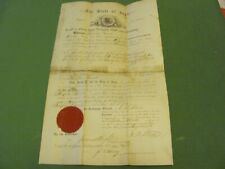 THE STATE OF IOWA LAND GRANT, CLARKE COUNTY, IOWA STATE REGISTER CERTIFICATE. picture