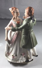 Victorian Courting Couple Dancing Wind Up Music Box picture