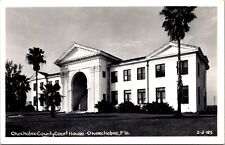 Real Photo Postcard Okechobee County Court House in Okeechobee, Florida picture