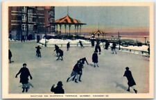 Postcard - Skating on Dufferin Terrace, Quebec, Canada picture