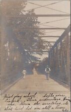 RPPC Postcard Bridge Gratersford PA 1906 picture
