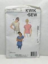 Kwik Sew 2866 Misses Shirt Blouse Top Woven Pattern XS-XL Bust 31.5