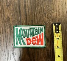 Vintage Mountain Dew Uniform Patch New Old Stock Green Border picture