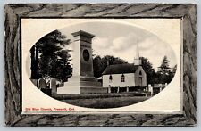 Postcard RPPC Old Blue Church Prescott Ontario Canada Cemetary Barbara Heck A16 picture