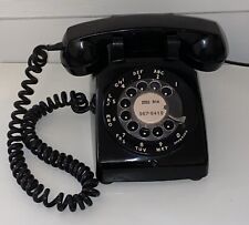 Vintage 1970s  Bell System By Western Electric Black Rotary Dial Telephone 500 picture