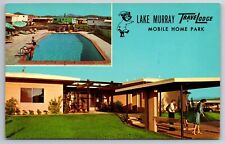 Vintage Postcard CA Lake Murray Travel Lodge Mobile Home Park Pool TraveLodge picture