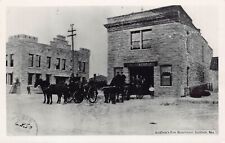 RPPC Goldfield NV Gold Mining Town Fire Station Engine Photo Postcard D20 picture