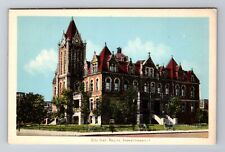 Regina-Saskatchewan, City Hall, Antique, Vintage Souvenir Postcard picture
