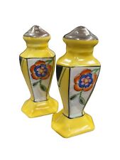 Vintage Art Deco Lusterware Salt and Pepper Shakers From Japan picture