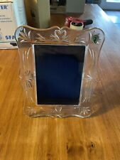 WATERFORD CRYSTAL WEDDING HEIRLOOM 5X7 PICTURE FRAME SWANS LUXURY picture