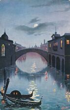 Venice, Italy - Gondola Bridge and Canal - DB - Tuck Oilette picture