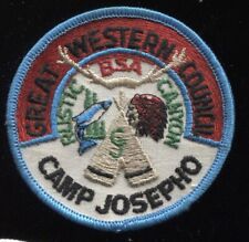 BSA WLACC Camp Josepho Rustic Canyon scout patch Great Western District picture