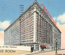 c1940s Roosevelt Hotel New Orleans Blue Room Linen  P4 picture