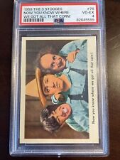 1959 Fleer The 3 Stooges Now you know where we got all that corn #76 PSA 4 picture