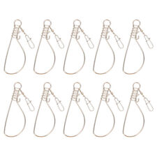 10PCS Stainless Steel Buckle Fish Stringer Lock Fish Lock Fishing Stringer Snaps picture