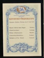 1929 SS Berlin Concert Program - North German Lloyd picture