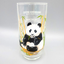 Vtg 1978 BURGER CHEF GLASS The Giant Panda Collectors Endangered Species Tumbler picture
