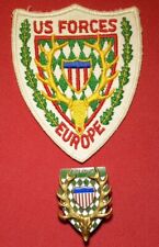 Post WWII US Forces European Shooting Club Patch & Pin (RARE) picture