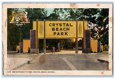 c1940's New Entrance to Park Crystal Beach Ontario Canada Vintage Postcard picture