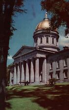 Vermont State House Right Side View Montpellier Vintage Postcard Unposted picture