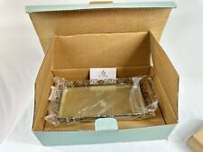 #1751 Partylite PARIS CANDLE TRAY Frost Green 9