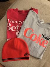 BUNDLE DEAL  1 Dt Coke Tee, 1 Coca Cola Tee Large And 1 Coco Cola Beanie(NWOT)  picture