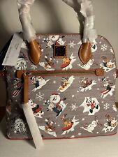 NWT Dooney & Bourke Disney Walt’s Lodge Satchel Mickey And Friends Holiday 2021 picture