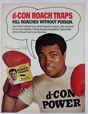 1970s Muhammad Ali Boxing d-CON Roach Traps Colorful Vintage Poster Print Ad picture