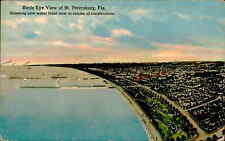 Postcard: Birds Eye View of St. Petersburg, Fla. Showing new water fro picture