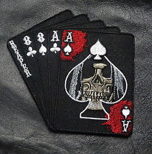 REAPER DEAD MAN'S HAND DEAD CARD IRON ON SEW ON PATCH BY MILTACUSA picture