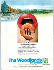THE WOODLANDS INN & RESORT Wilke-Barre PA Sexy Lips 1983 Print Ad 8