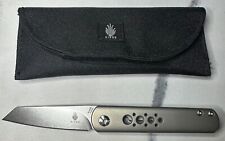 Kizer Feist Folding Knife Titanium Gray Ki3499S 2.83